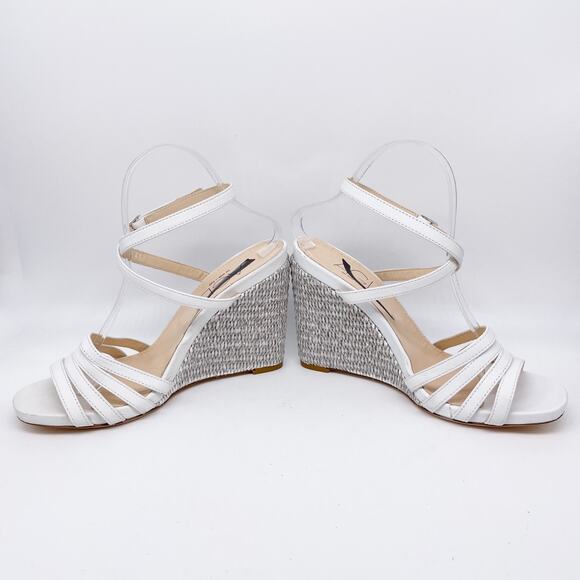 AGL Women's Dora Ankle Strap Wedge Sandal White Plumba Size US 11 EU 41 - Picture 6 of 14